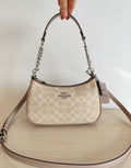 NWT Coach Teri Mini Crossbody Bag In Signature Canvas CW323
